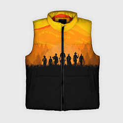 Женский жилет Red Dead Redemption: Orange Sun, цвет: 3D-красный