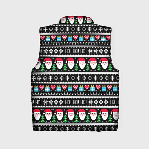 Женский жилет Узор с Сантой / 3D-Светло-серый – фото 2