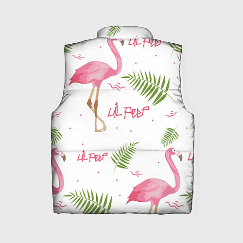 Женский жилет Lil Peep: Pink Flamingo / 3D-Черный – фото 2