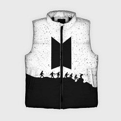 Женский жилет BTS: Black Stars, цвет: 3D-черный