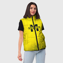 Женский жилет Metro Exodus: Yellow Grunge, цвет: 3D-красный — фото 2