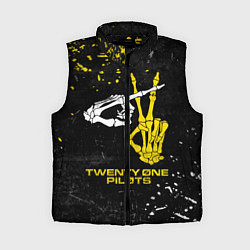 Женский жилет TOP: Skeleton Clique, цвет: 3D-черный