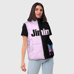 Женский жилет BTS Jimin, цвет: 3D-светло-серый — фото 2