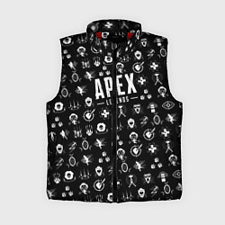 Женский жилет Apex Legends: Black Pattern, цвет: 3D-красный