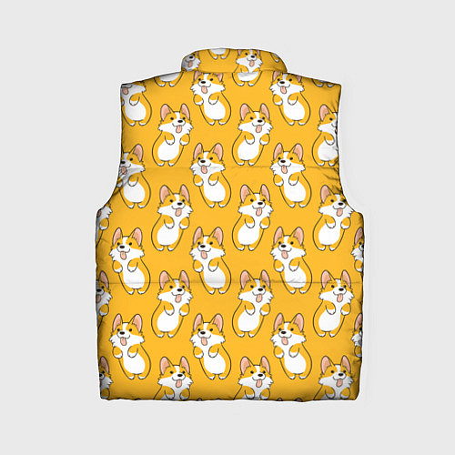 Женский жилет Корги паттерн / 3D-Черный – фото 2
