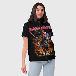 Женский жилет Iron Maiden: USA Warriors, цвет: 3D-черный — фото 2