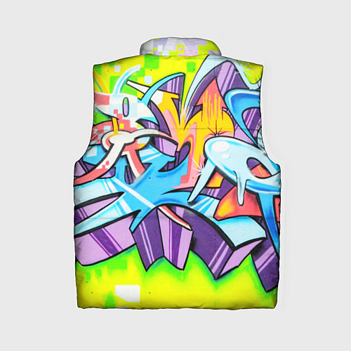 Женский жилет Неоновая кислота / 3D-Черный – фото 2