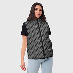Женский жилет Кольчуга воина, цвет: 3D-черный — фото 2