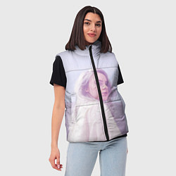 Женский жилет Billie Eilish: Light Pink, цвет: 3D-красный — фото 2