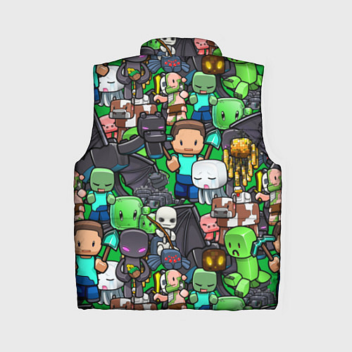 Женский жилет Жители Майнкрафт / 3D-Черный – фото 2
