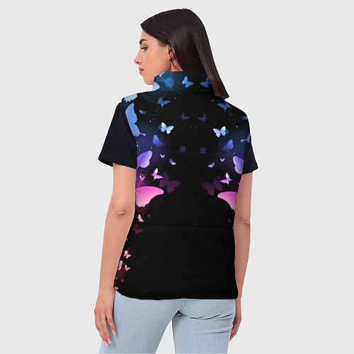 Женский жилет BTS: Black Butterflies / 3D-Красный – фото 4