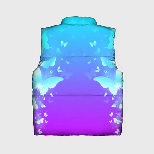 Женский жилет BTS: Violet Butterflies / 3D-Светло-серый – фото 2