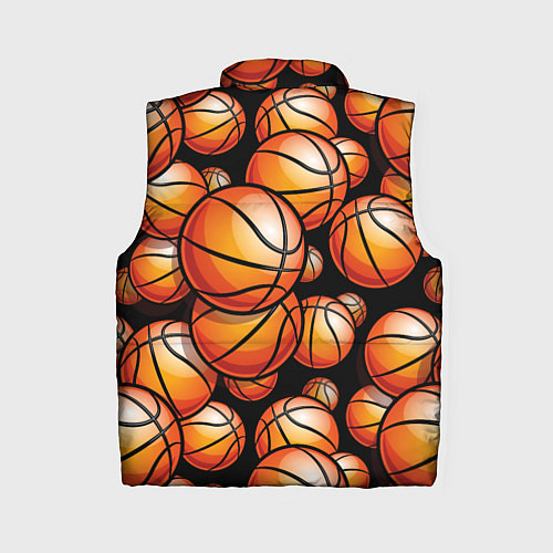 Женский жилет Баскетбольные яркие мячи / 3D-Черный – фото 2