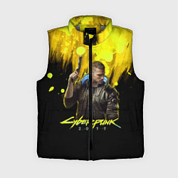Женский жилет Cyberpunk 2077, цвет: 3D-светло-серый