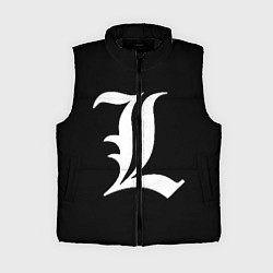 Женский жилет DEATH NOTE ТЕТРАДЬ СМЕРТИ L, цвет: 3D-черный