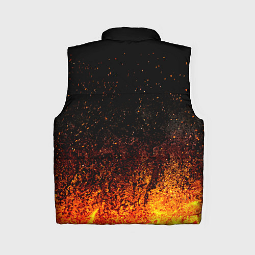 Женский жилет Пикник в огне / 3D-Черный – фото 2