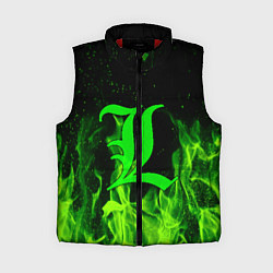 Женский жилет L letter flame, цвет: 3D-красный