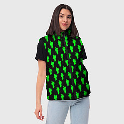 Женский жилет Billie Eilish: Acid Pattern, цвет: 3D-светло-серый — фото 2