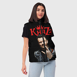 Женский жилет Князь Анархия спина, цвет: 3D-черный — фото 2