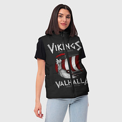 Женский жилет Vikings Valhalla, цвет: 3D-красный — фото 2