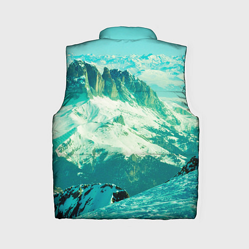 Женский жилет Горы / 3D-Красный – фото 2