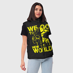 Женский жилет One Piece We Go World, цвет: 3D-светло-серый — фото 2