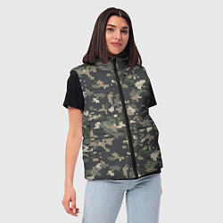 Женский жилет Пиксельный камуфляж, цвет: 3D-красный — фото 2