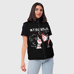 Женский жилет My Chemical Romance, цвет: 3D-черный — фото 2