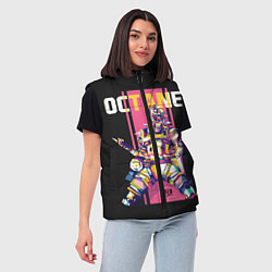 Женский жилет Apex Legends Octane, цвет: 3D-черный — фото 2