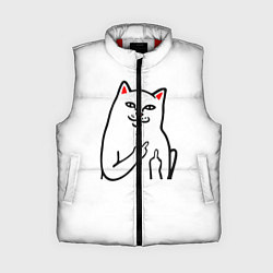 Женский жилет Meme Cat, цвет: 3D-красный