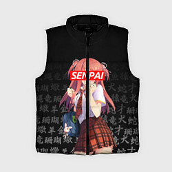 Женский жилет SENPAI ANIME, цвет: 3D-черный