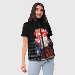 Женский жилет SENPAI ANIME, цвет: 3D-черный — фото 2