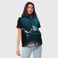 Женский жилет Акула, цвет: 3D-черный — фото 2