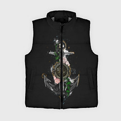 Женский жилет Якорь с компасом и цветами, цвет: 3D-светло-серый