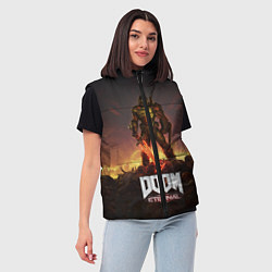 Женский жилет DOOM ETERNAL, цвет: 3D-черный — фото 2