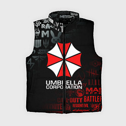 Женский жилет RESIDENT EVIL UMBRELLA CORP, цвет: 3D-черный