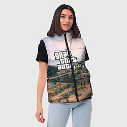 Женский жилет Grand Theft Auto 5, цвет: 3D-светло-серый — фото 2