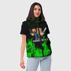 Женский жилет MINECRAFT, цвет: 3D-черный — фото 2