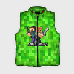Женский жилет MINECRAFT, цвет: 3D-красный