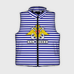 Женский жилет Тельняшка ВМФ, цвет: 3D-черный