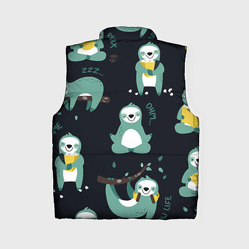 Женский жилет Ленивцы / 3D-Светло-серый – фото 2
