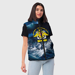 Женский жилет Военно-морской флот, цвет: 3D-черный — фото 2