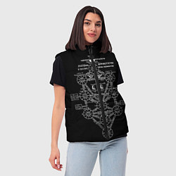 Женский жилет EVa-updown, цвет: 3D-черный — фото 2