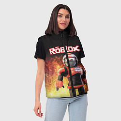 Женский жилет ROBLOX, цвет: 3D-светло-серый — фото 2