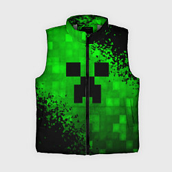 Женский жилет MINECRAFT, цвет: 3D-светло-серый