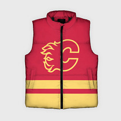 Женский жилет Калгари Флэймз, цвет: 3D-черный