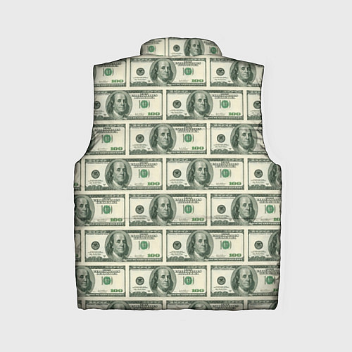 Женский жилет Денежная тема / 3D-Черный – фото 2
