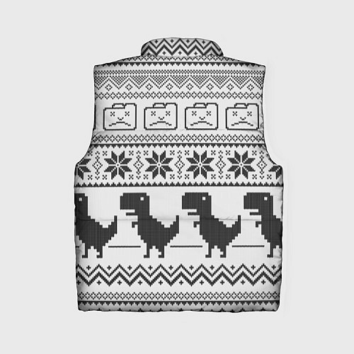 Женский жилет Свитер с T-rex'ами / 3D-Красный – фото 2