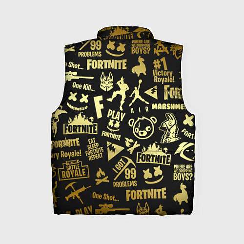 Женский жилет FORTNITE / 3D-Черный – фото 2