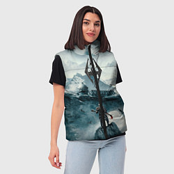 Женский жилет Skyrim Warrior, цвет: 3D-черный — фото 2